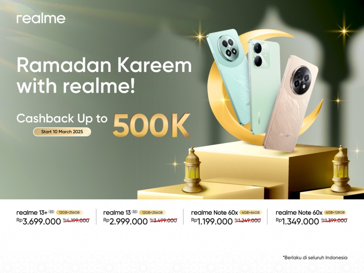 Ini Dia! Promo Ramadan Bikin Harga realme 13 Series Turun Hingga Rp500 Ribu