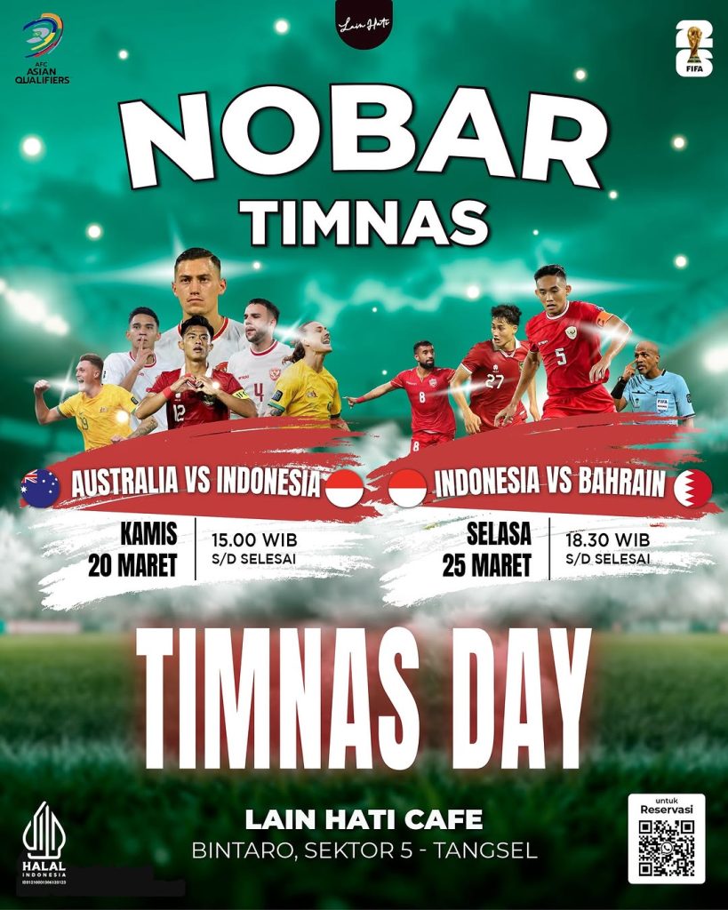 Ratusan Suporter Serbu Nobar Timnas di Tangerang, Saksikan Pertandingan Sengit Kualifikasi Piala Dunia 2026