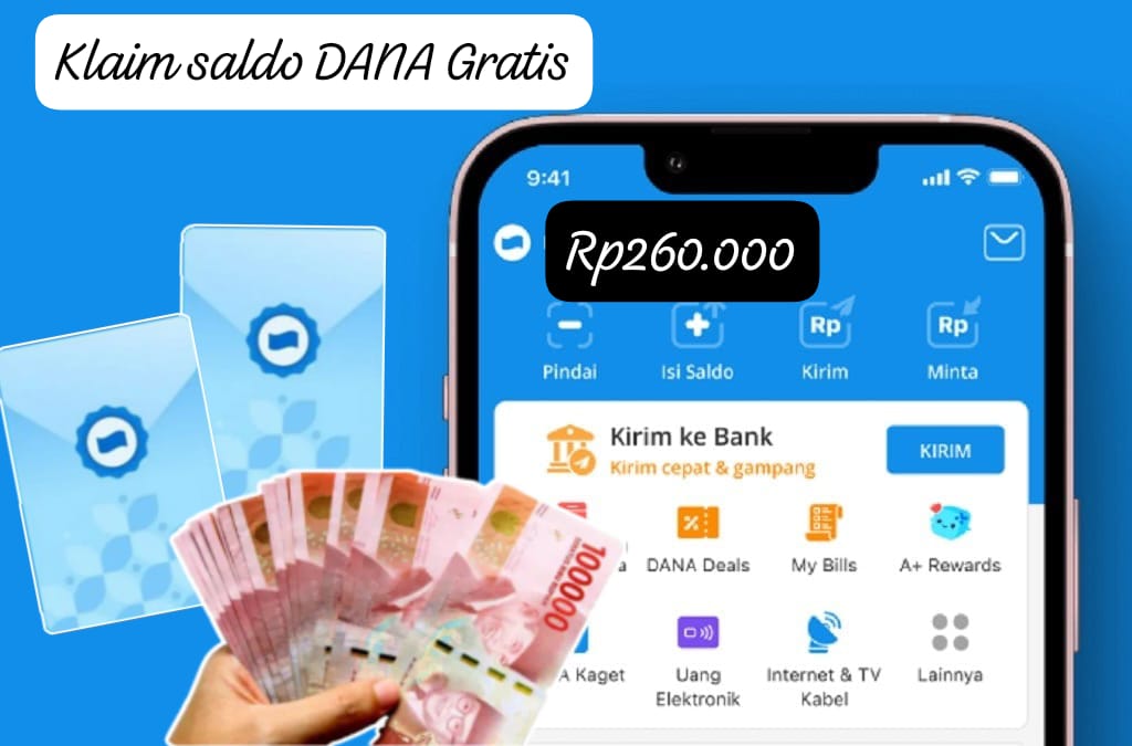 Klaim Saldo DANA Gratis Hingga Rp260.000 Hari Ini!