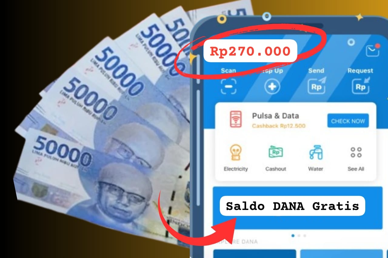 Dompet Auto Gendut! Cuma Modal Login Aplikasi, Saldo DANA Gratis Ratusan Ribu Langsung Jadi Milikmu!