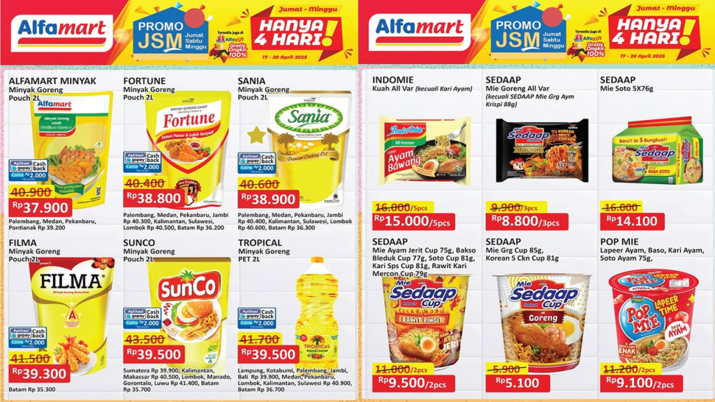 Minyak Goreng Diskon Jelang Hari Kartini, Cek Promo JSM Toko Favorit!