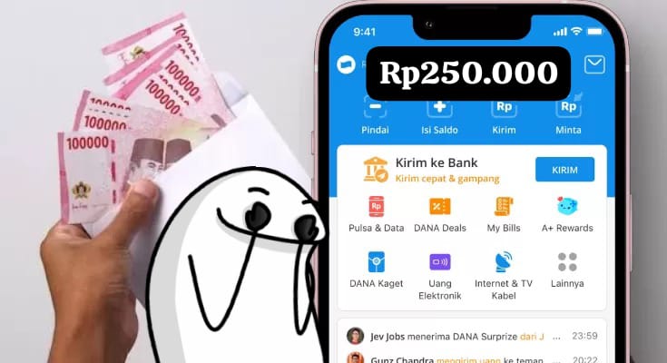 Raih Saldo DANA Gratis Resmi, Cairkan Hingga Rp250.000 Hari Ini!