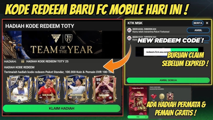 Kode Redeem FC Mobile Terbaru, Jangan Lewatkan Hadiah Menarik!