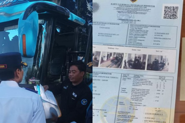 Petualangan Penumpang di Tol Jagorawi: Saat Bus Pariwisata Mengalami Masalah Saat Uji Kelaikan