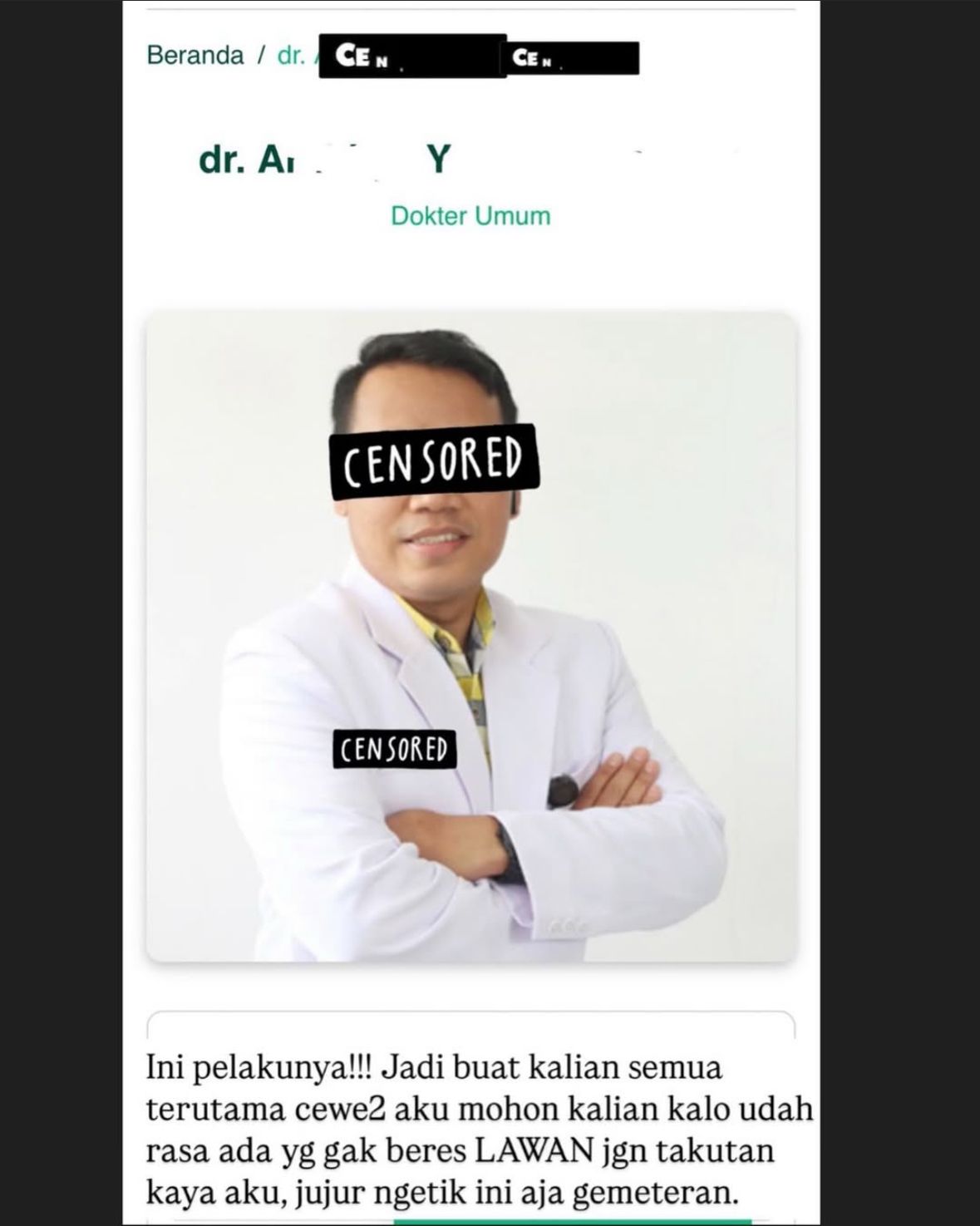 Dugaan Pelecehan Seksual di Rumah Sakit Persada Malang, Ini Tanggapan Pihak Manajemen