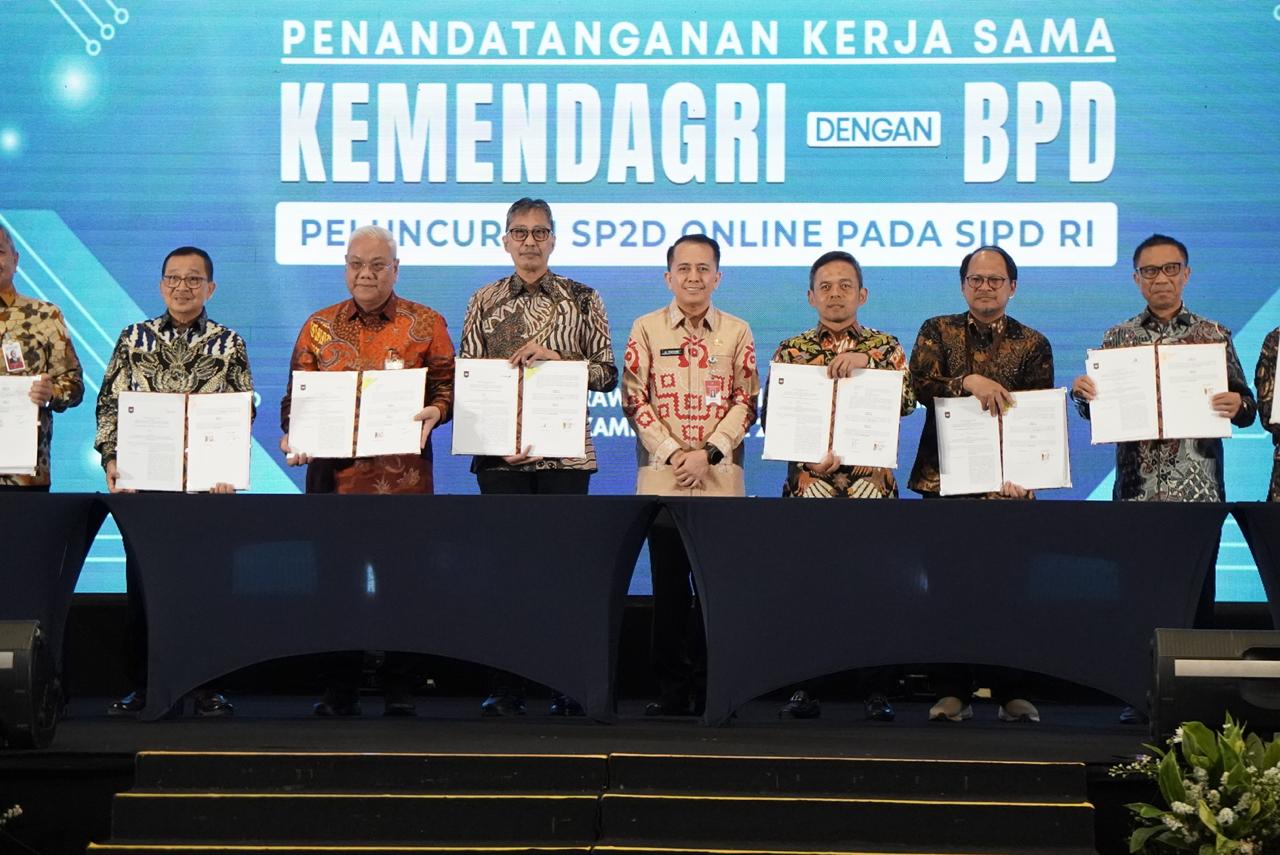 Kemendagri Gandeng Bank Jatim, SP2D Online Resmi Diluncurkan
