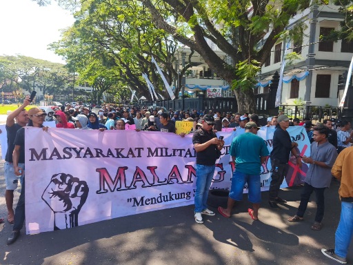 Aksi Damai Malang Raya Dukung Jokowi, Lawan Hoaks