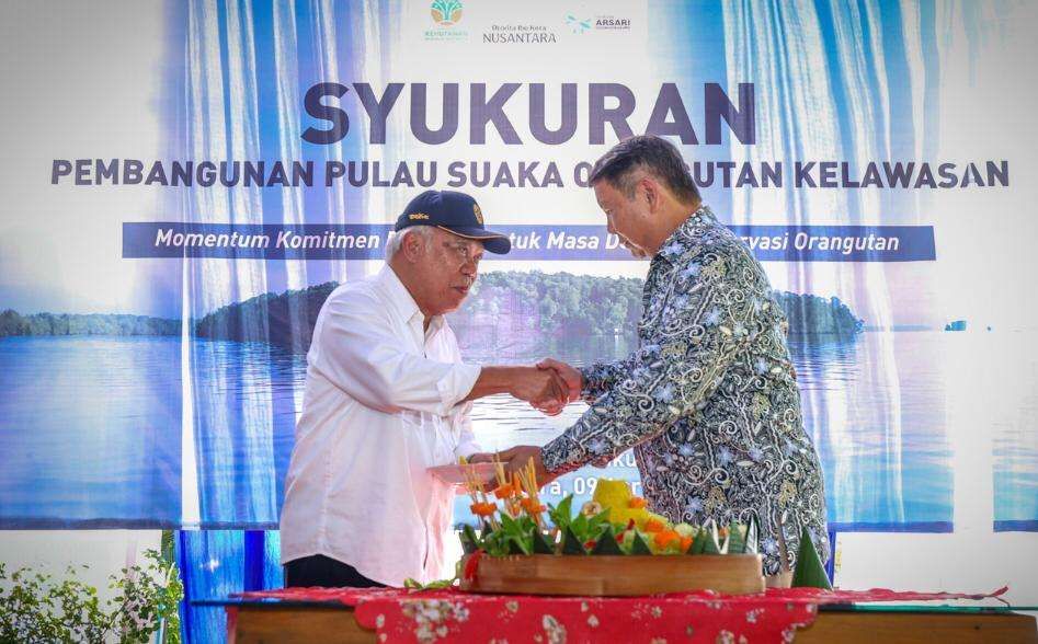 Orangutan Menjadi Tuan Rumah di Pulau Kelawasan Balikpapan