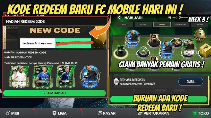 Klaim Kode Redeem FC Mobile Terbaru, Dapatkan OVR Tinggi!