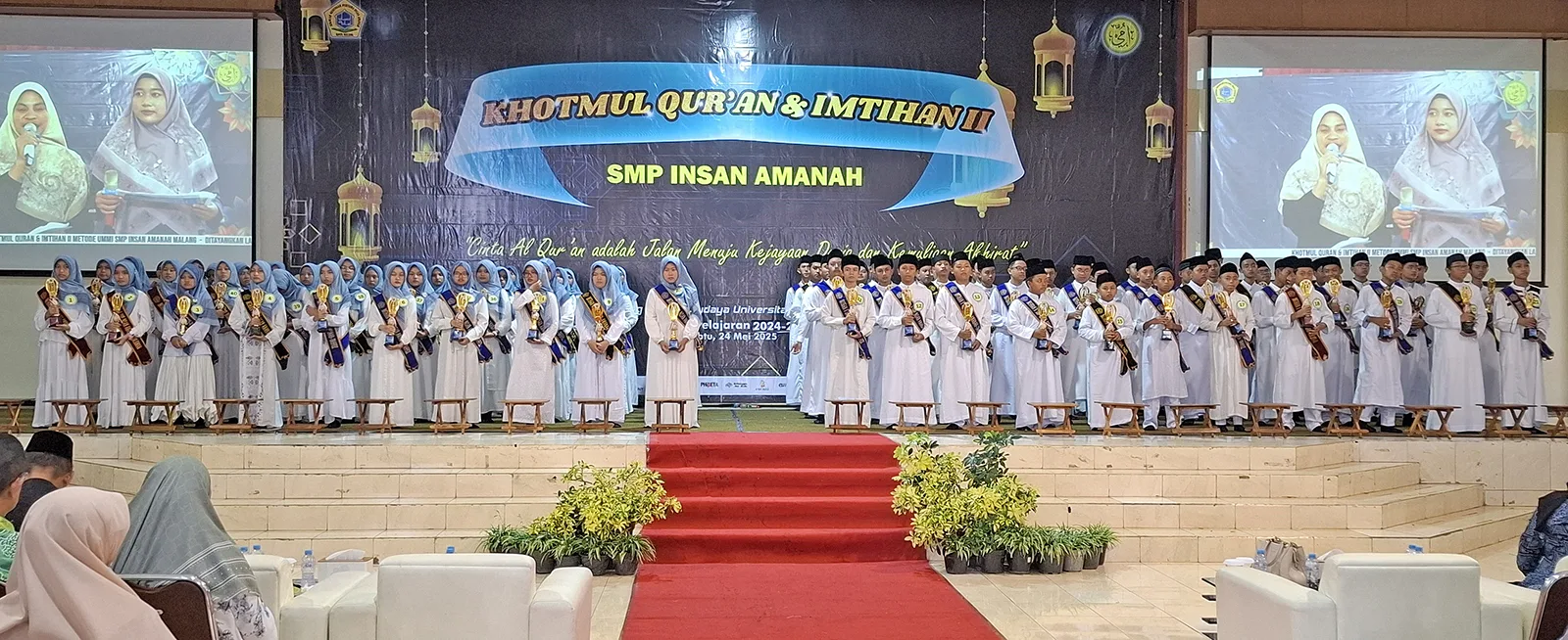 Siswa SMP Insan Amanah Malang Sukses Gelar Khotmul Quran dan Imtihan II