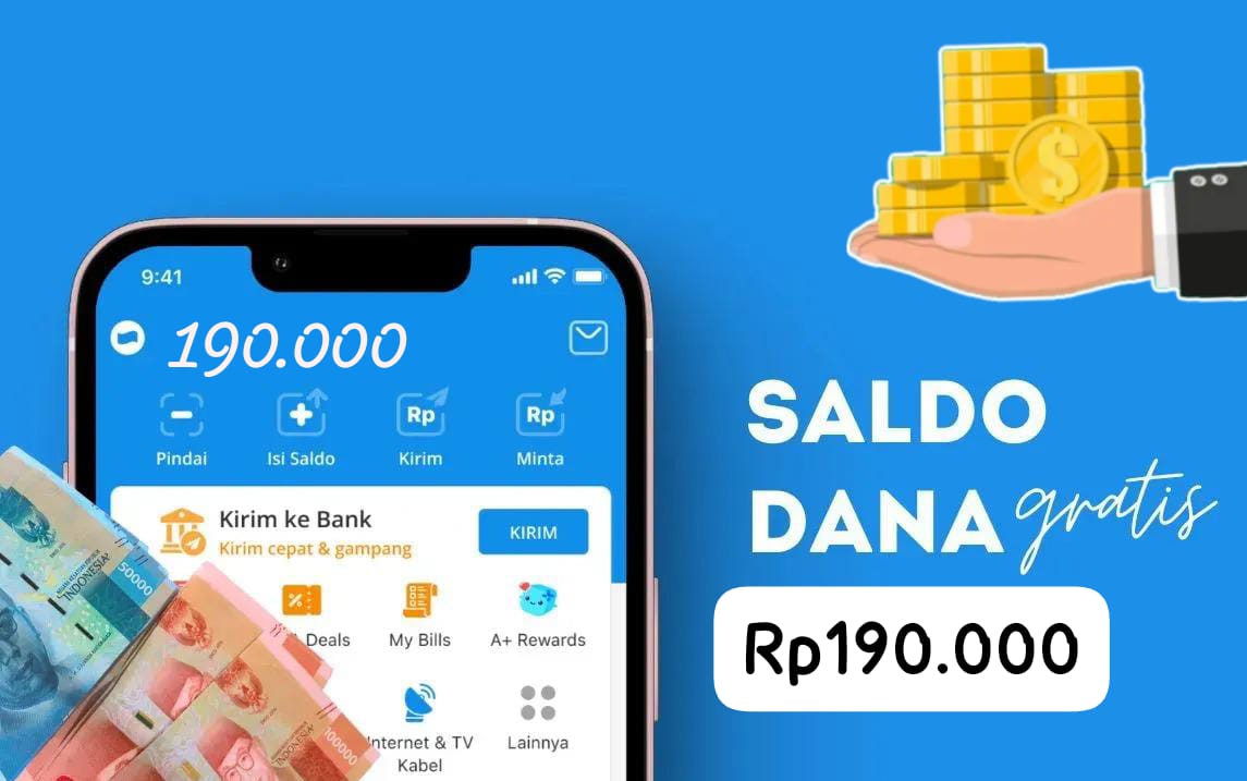 Saldo DANA Gratis Rp190 Ribu, Warga Kaget Dapat Kejutan Malam Ini!