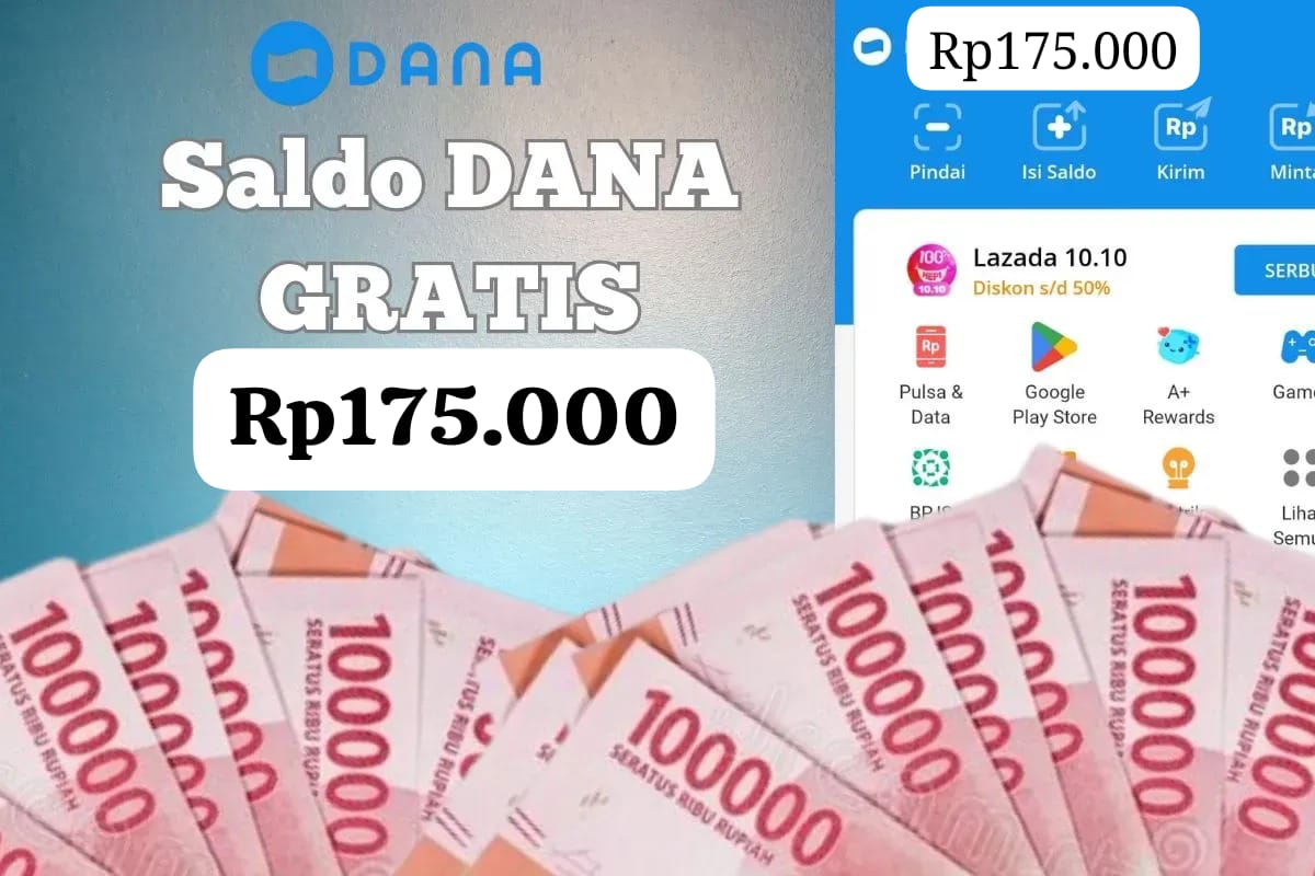 Raih Rp175.000 DANA Gratis dengan Hanya Cas HP, Ini Caranya!