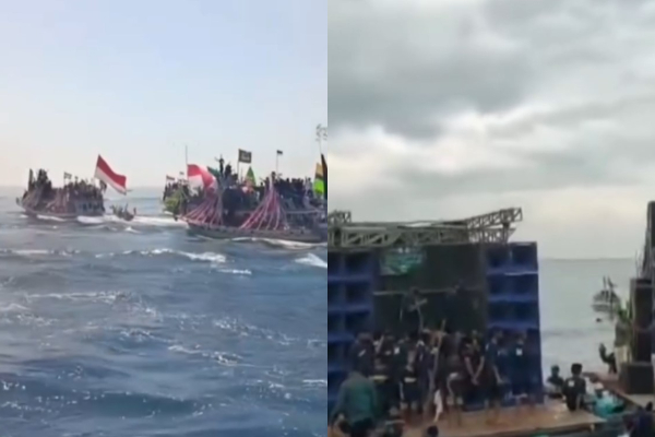 Pengguna Heboh Aksi ‘Battle Sound Horeg’ di Laut, Netizen Geram: “Ni Orang Nggak Ada Kerjaan Apa?”