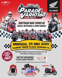 Vario 160 Kembali Guncang Surabaya, 5.000 Rider Siap Meriahkan Parade Terbesar!