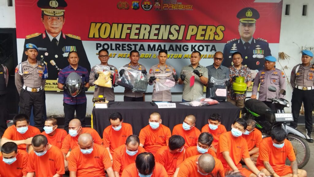 Pembongkaran Jaringan Kriminal Selama Operasi Pekat 2025 di Malang Kota