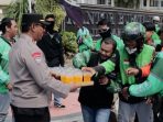 Polisi Berikan Dukungan Hangat di Aksi Damai Driver Ojol Jember