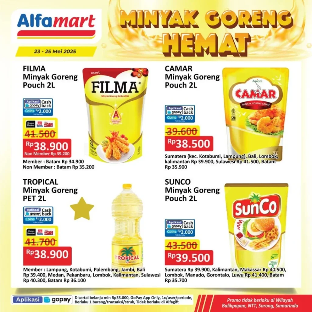 Minyak Goreng dan Popok Bayi Diskon Besar di Alfamart, Jangan Sampai Kehabisan!