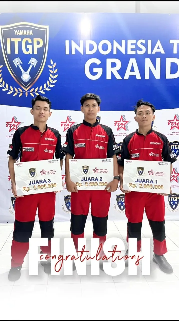Siswa SMK Plus Almaarif Singosari Raih Prestasi di Kompetisi Mekanik Yamaha