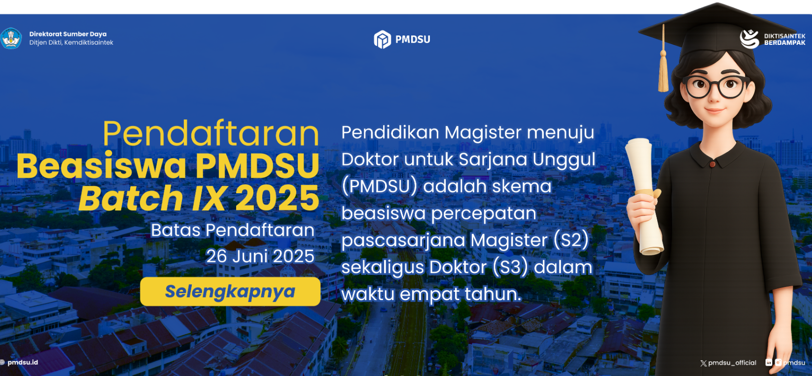 Raih Kesempatan Emas Kuliah Gratis dengan Beasiswa PMDSU 2025, Buka Jalan ke Kampus Terbaik!