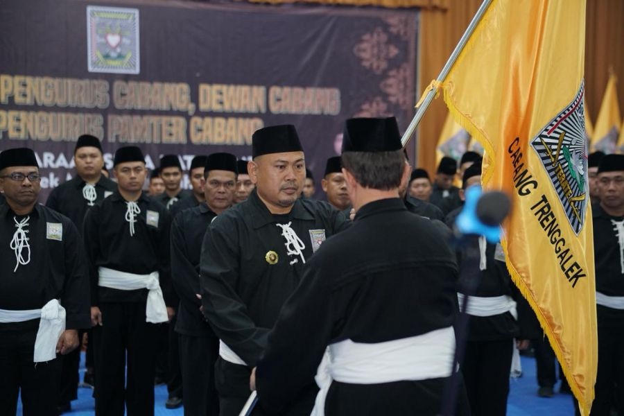 Ribuan Calon Anggota PSHT Trenggalek Ikuti Pembinaan Tingkat 1 Tahun 2025