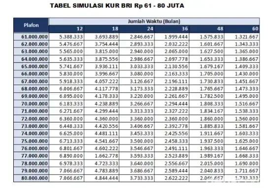 KUR BRI 2025: Simulasi Pinjaman Rp250 Juta, Cicilan Ringan Tenor Panjang!