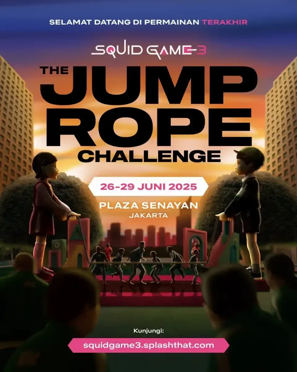 Viral! Netflix Ajak Fans Squid Game Latihan Lompat Tali, Sehat Ala Korea!