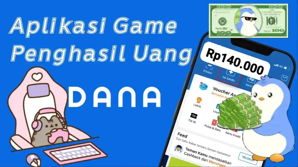 Anti Gabut! 3 Game Penghasil Saldo DANA Langsung Cair Rp140 Ribu, Cocok Buat Isi Dompet di Rumah Aja!