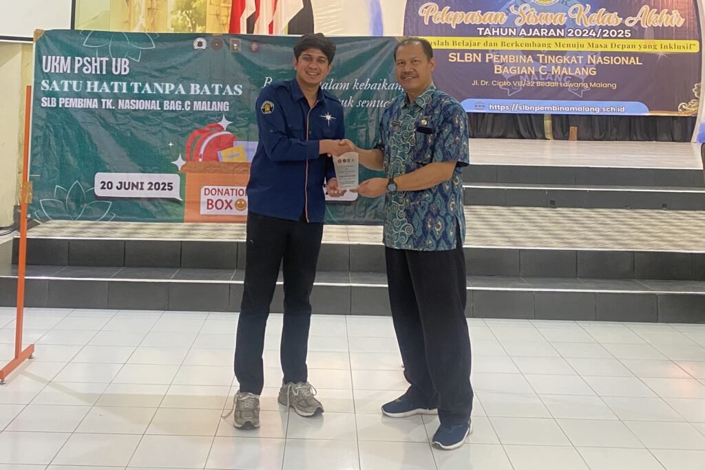 UKM PSHT UB Gelar Aksi Sosial “Satu Hati Tanpa Batas” di SLB Lawang, Sentuh Hati Siswa Berkebutuhan Khusus