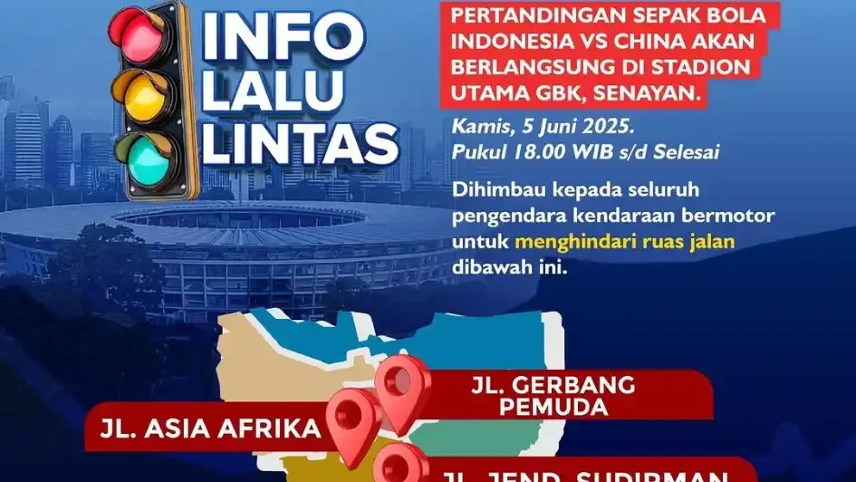 5 Juni 2025: Jakarta Macet Total? Hindari 3 Ruas Jalan Ini Saat Timnas Garuda vs China!