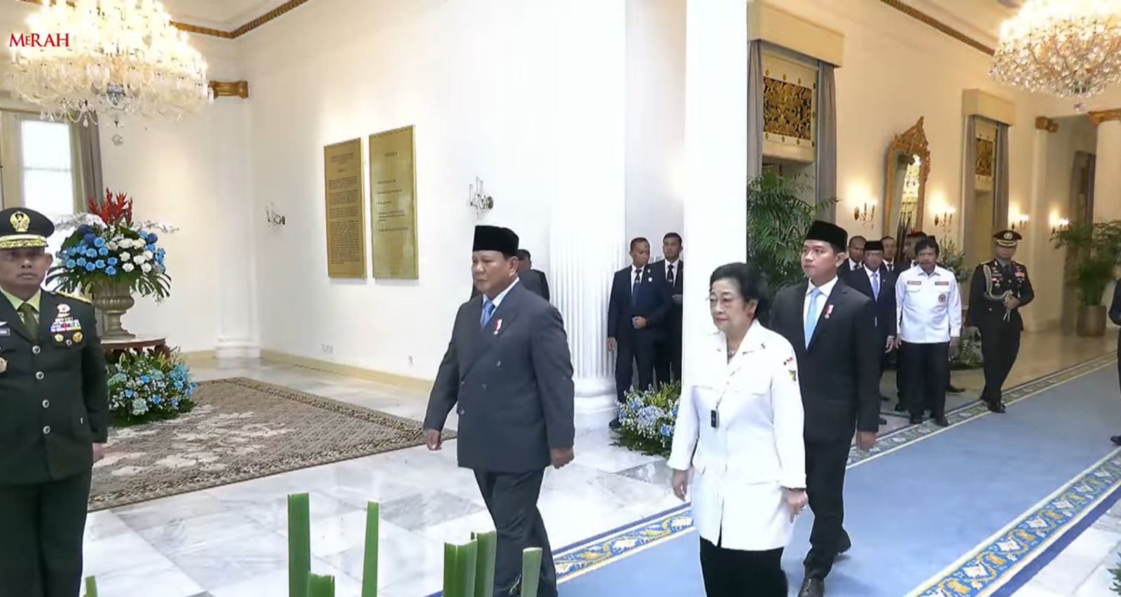Megawati Hadir di Perayaan Pancasila, Prabowo Sambut Langsung