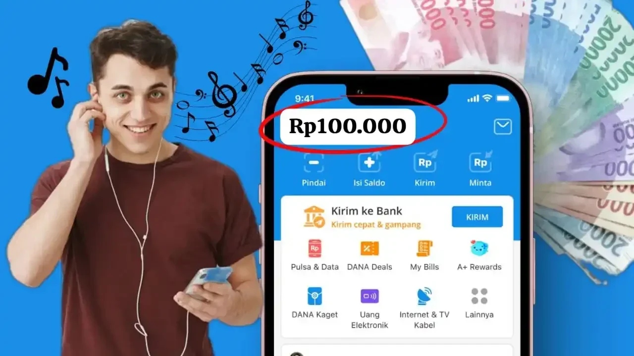 Dengar Musik Dapat Rp100 Ribu? Aplikasi Penghasil Uang Ini Viral di Jakarta, Cek Cara Simpelnya!
