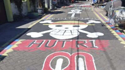 Demi Redam Potensi Konflik, Warga Bunulrejo Malang Hapus Mural Viral 'One Piece Lapendos'