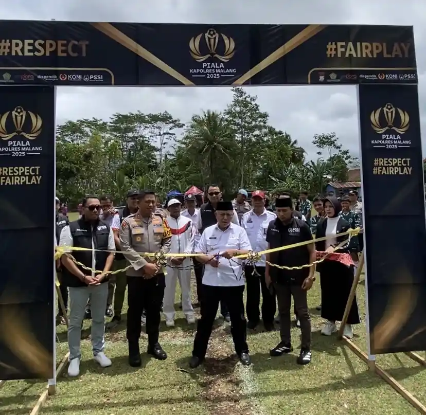 Bupati dan Kapolres Resmi Buka Turnamen Sepak Bola Piala Kapolres Malang untuk Pelajar Tingkat SMP