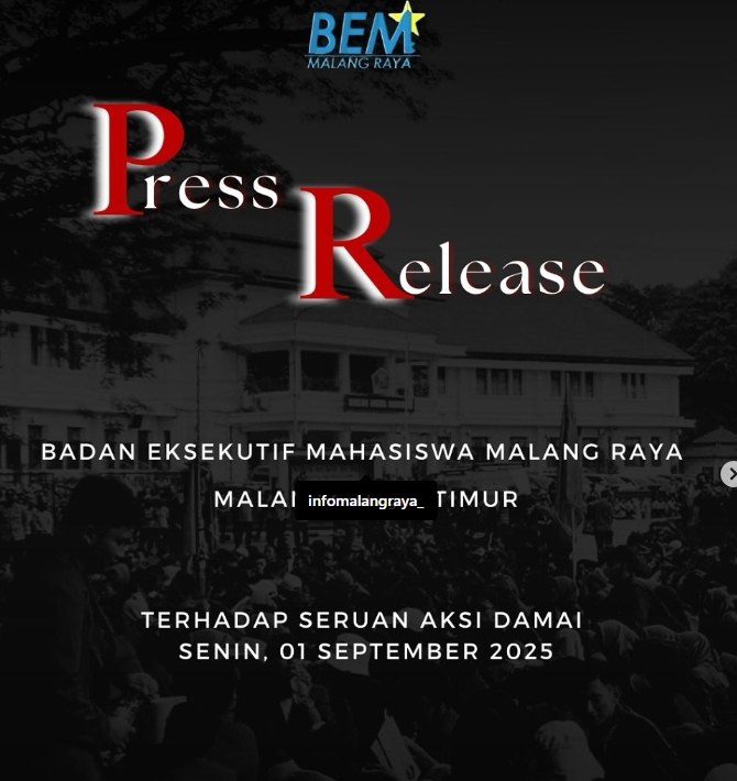 Ramai Isu Snipper Saat Demo BEM di Malang, BEM Malang Raya: Dibatalkan