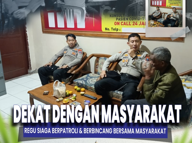 Tingkatkan Rasa Aman Warga, Regu Patroli Siaga Polres Batu Gelar Patroli Malam di Titik Rawan