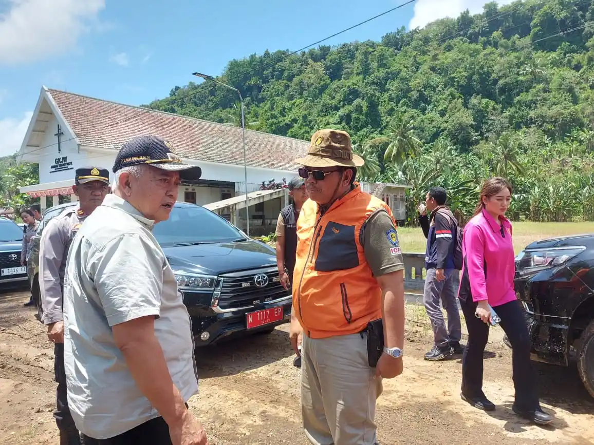 Tinjau Lokasi Banjir di Sitiarjo, Bupati Sanusi Sebut Warga Sudah Terbiasa dan Tanggap Bencana