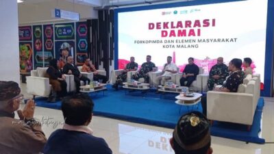 Respons Kericuhan Demo, Forkopimda dan Tokoh Masyarakat Malang Raya Satukan Tekad dalam Deklarasi Damai