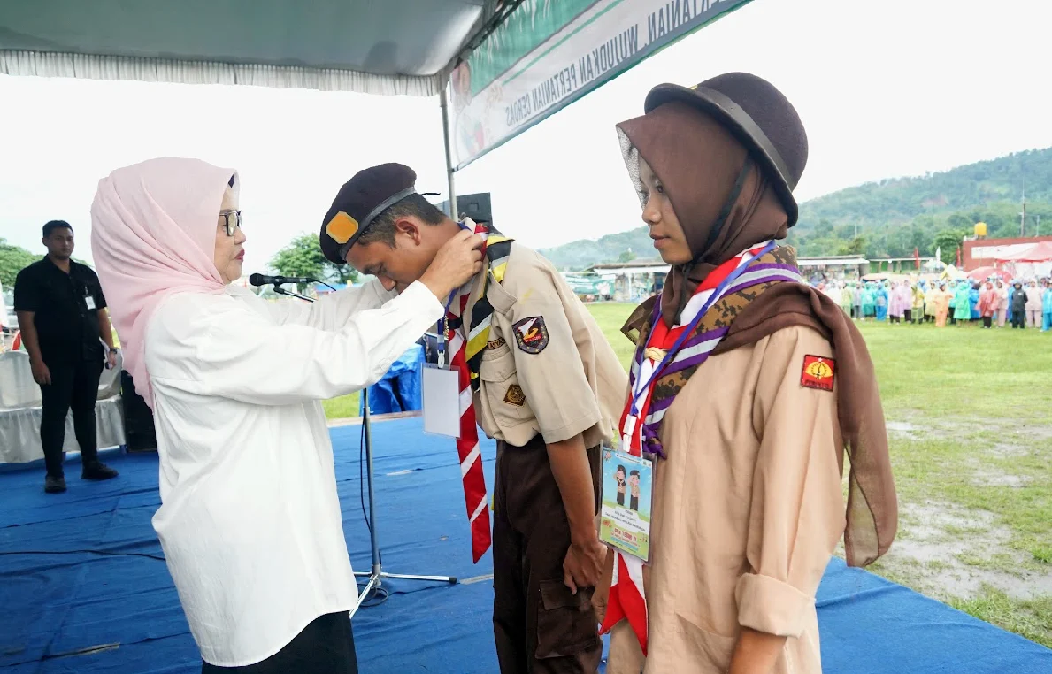 Wabup Malang Lathifah Shohib Resmi Buka GITA TEGAK 4: Ajang Pramuka Penegak Bentuk Karakter Muda Berbudi Luhur di Kasembon