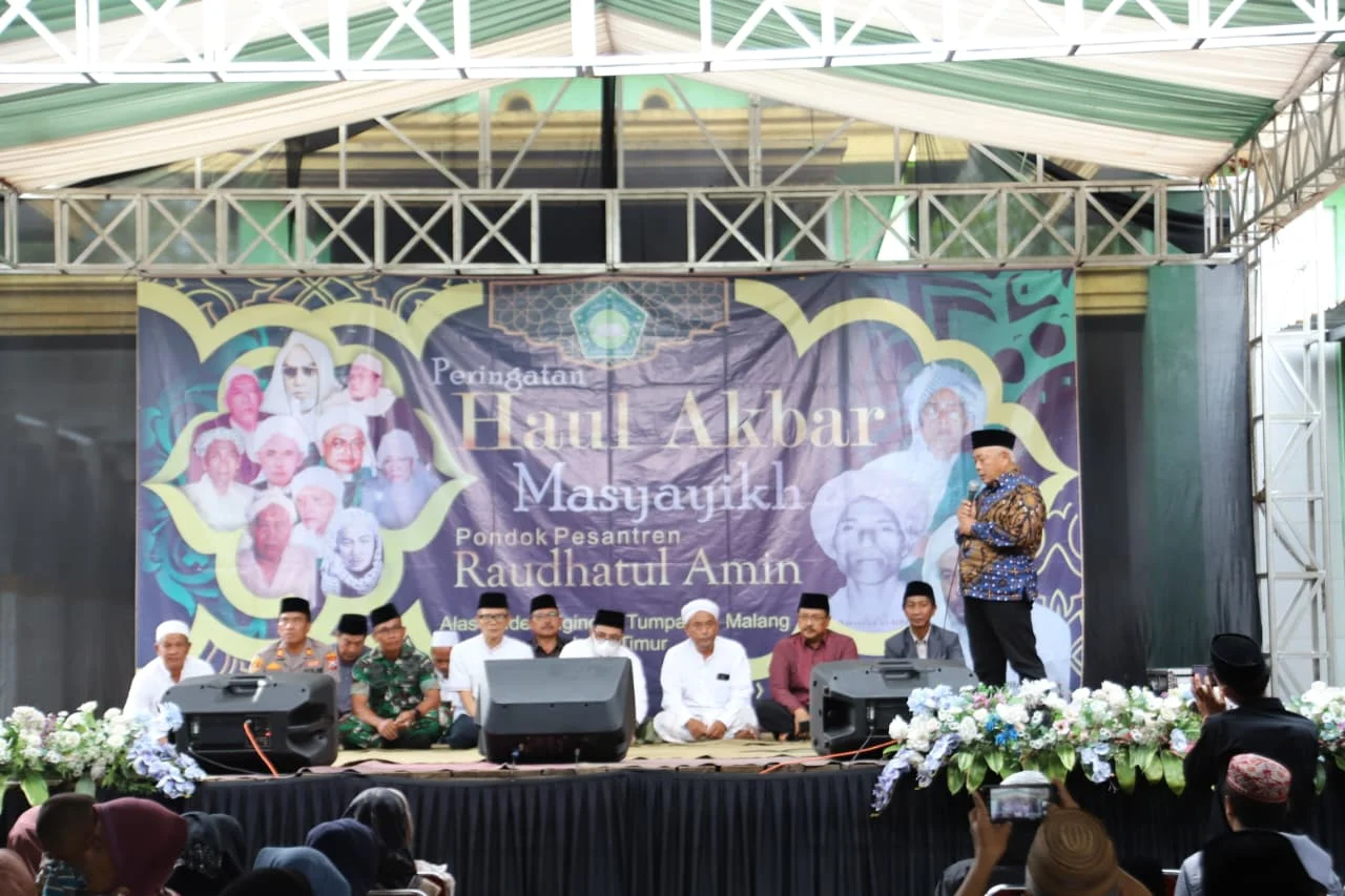 Bupati Malang Hadiri Haul Akbar ke-4 Masyayikh Ponpes Raudhatul Amin Tumpang