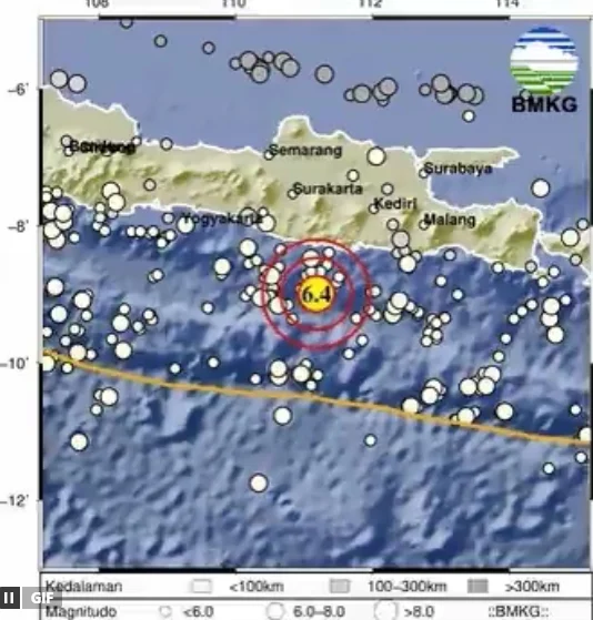 Gempa Pacitan M6,4 Guncang Selatan Jawa, Enam Rumah Rusak di Tiga Provinsi