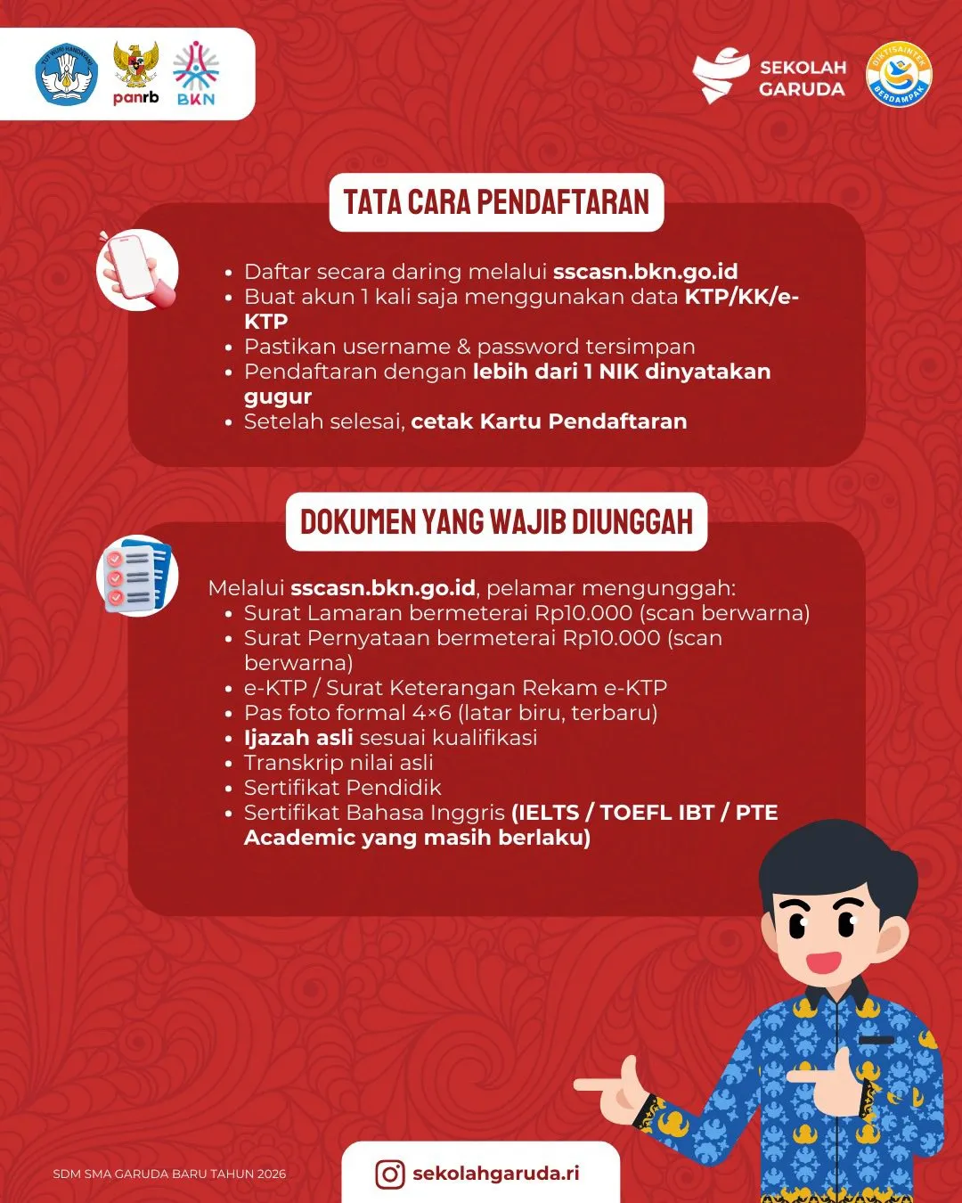 Kemdiktisaintek Buka Rekrutmen PNS untuk SMA Garuda Baru, Posisi Kepala Sekolah hingga Tenaga Kependidikan