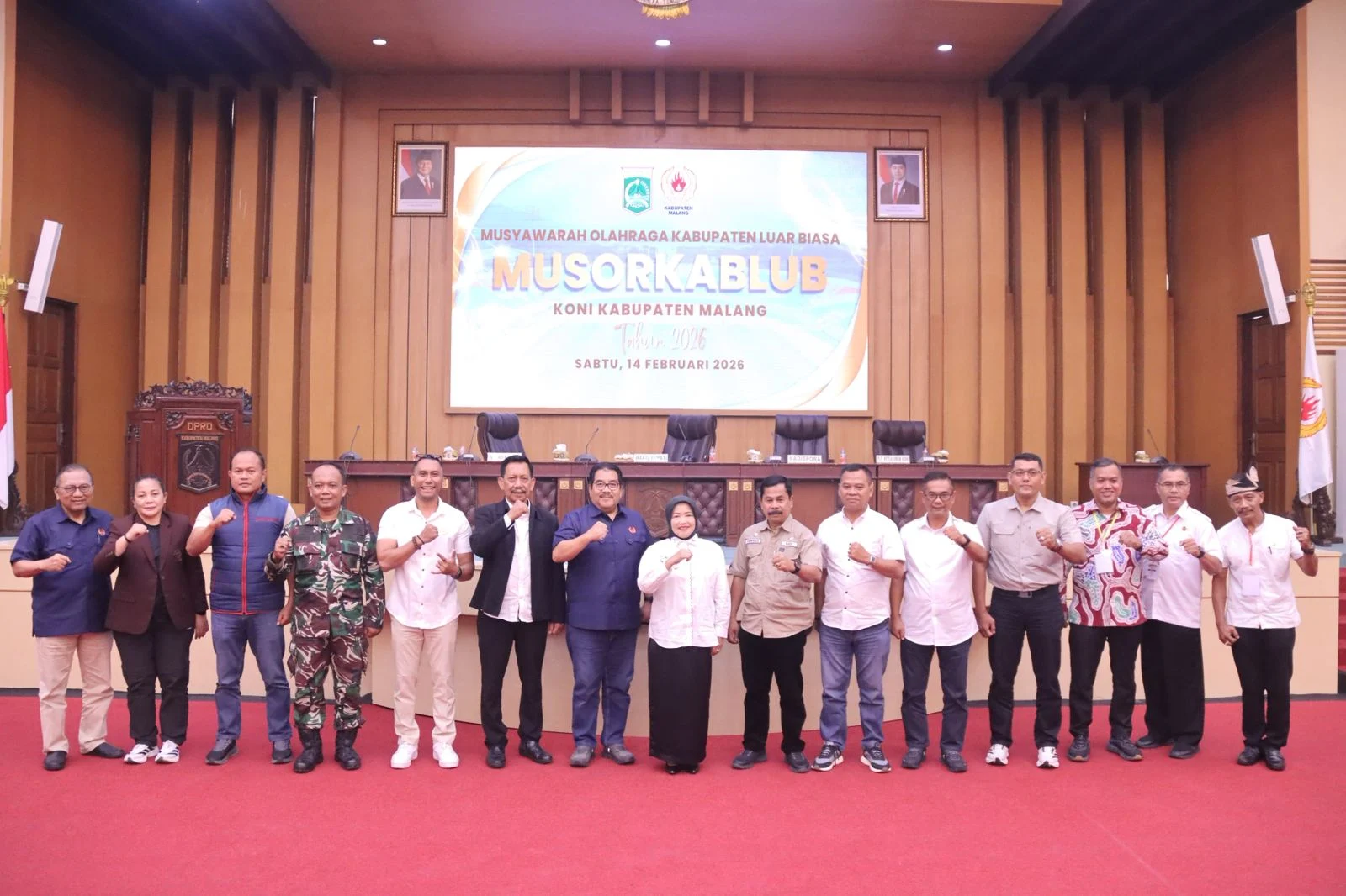 Wabup Malang Buka MUSORKABLUB KONI 2026 di Kantor DPRD