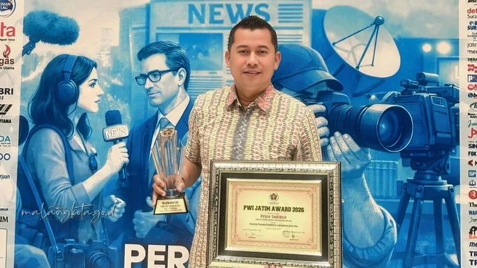 Dirut Perumda Priyo Sudibyo Tugu Tirta Raih PWI Jatim Award 2026