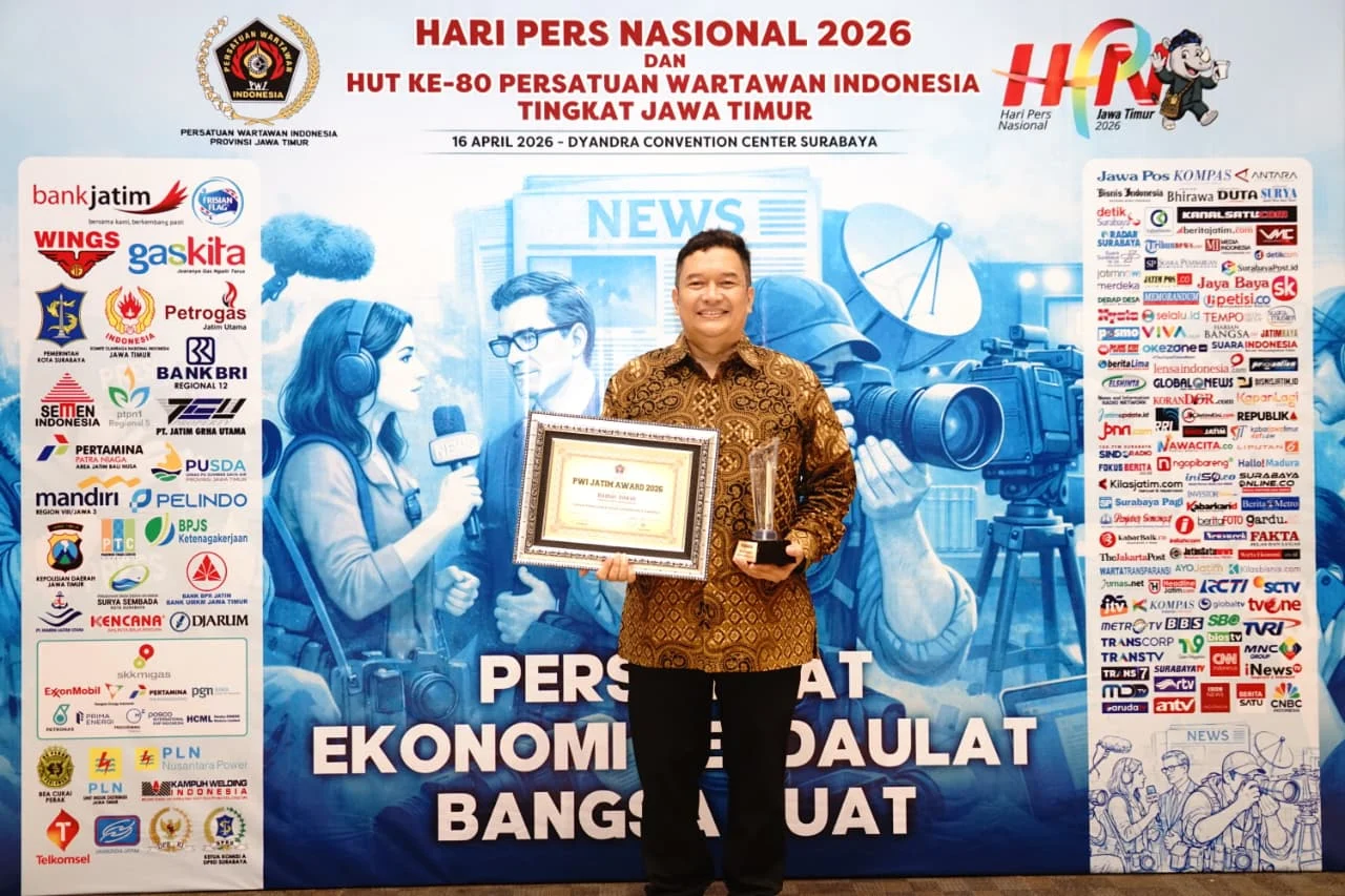Sekda Malang Raih PWI Jatim Award 2026 Tokoh Good Governance