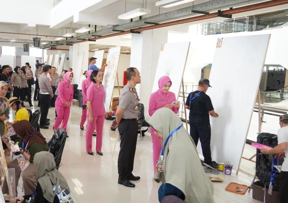 Polresta Malang Gelar Kompetisi Mural “Suara Kita” di HUT Bhayangkara ke-80
