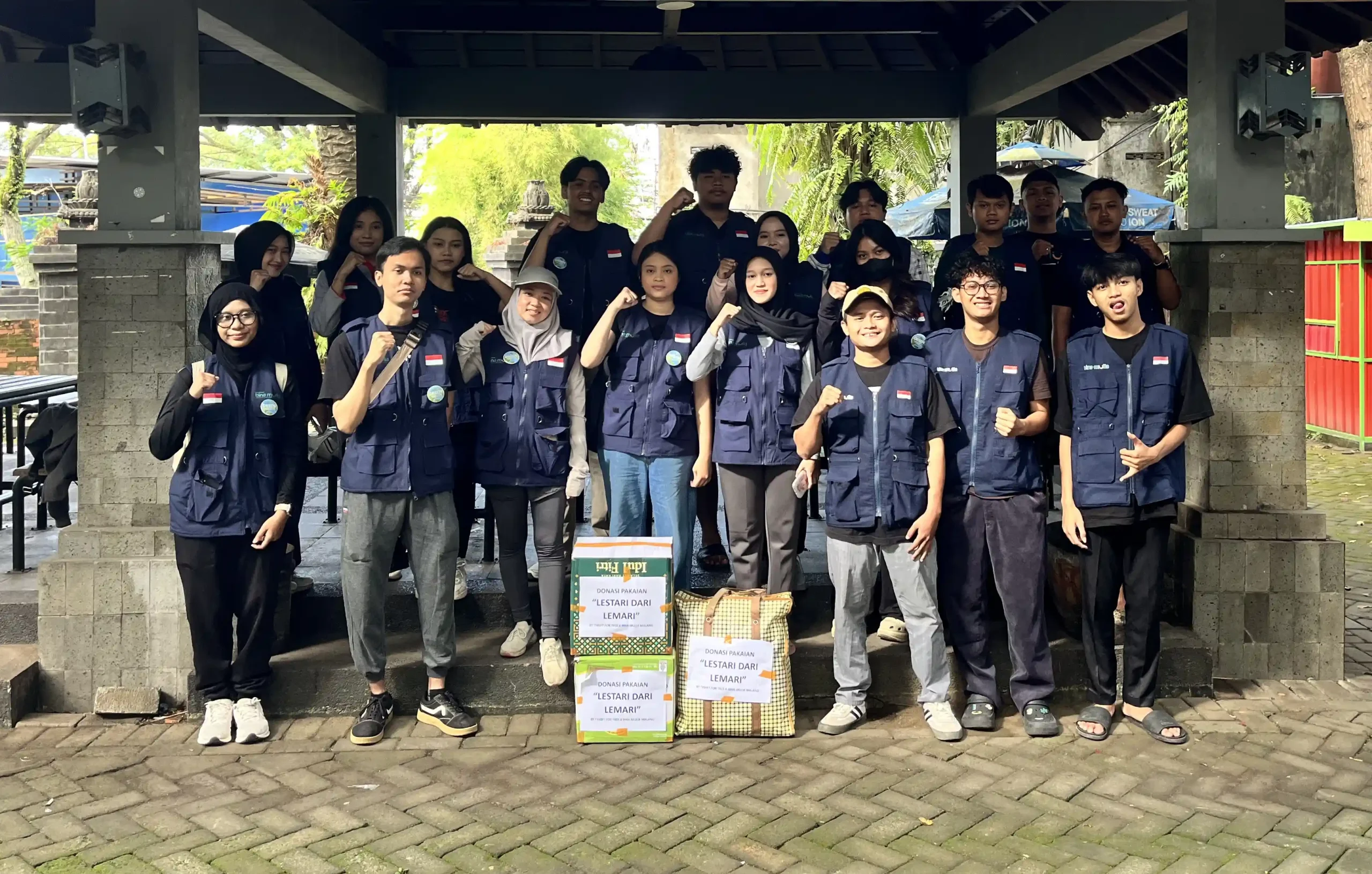 Mahasiswa HI FISIP UB Kampanyekan Gaya Hidup Berkelanjutan Lewat Donasi Pakaian Bekas