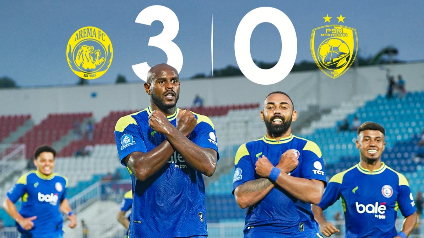 Arema FC Pesta Gol 3-0 atas PSM Makassar di Stadion Kanjuruhan