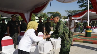 Wakil Bupati Malang Menhadiri Serah Terima Jabatan (Sertijab) Komandan Batalyon Kesehatan (Danyonkes) 2/YBH/2 Kostrad Karangploso