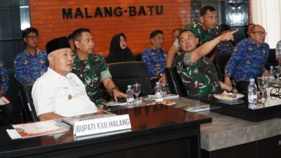 Percepat Pembangunan Desa, Pemkab Malang dan TNI Matangkan TMMD Ke-130
